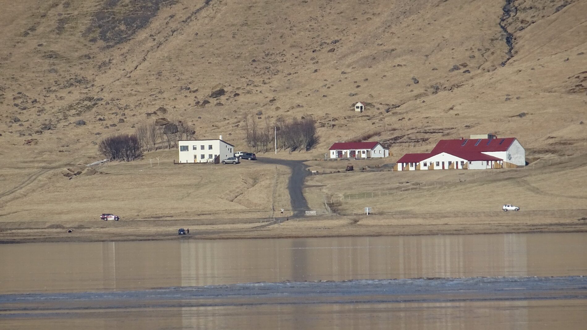 The lagoon below the farm